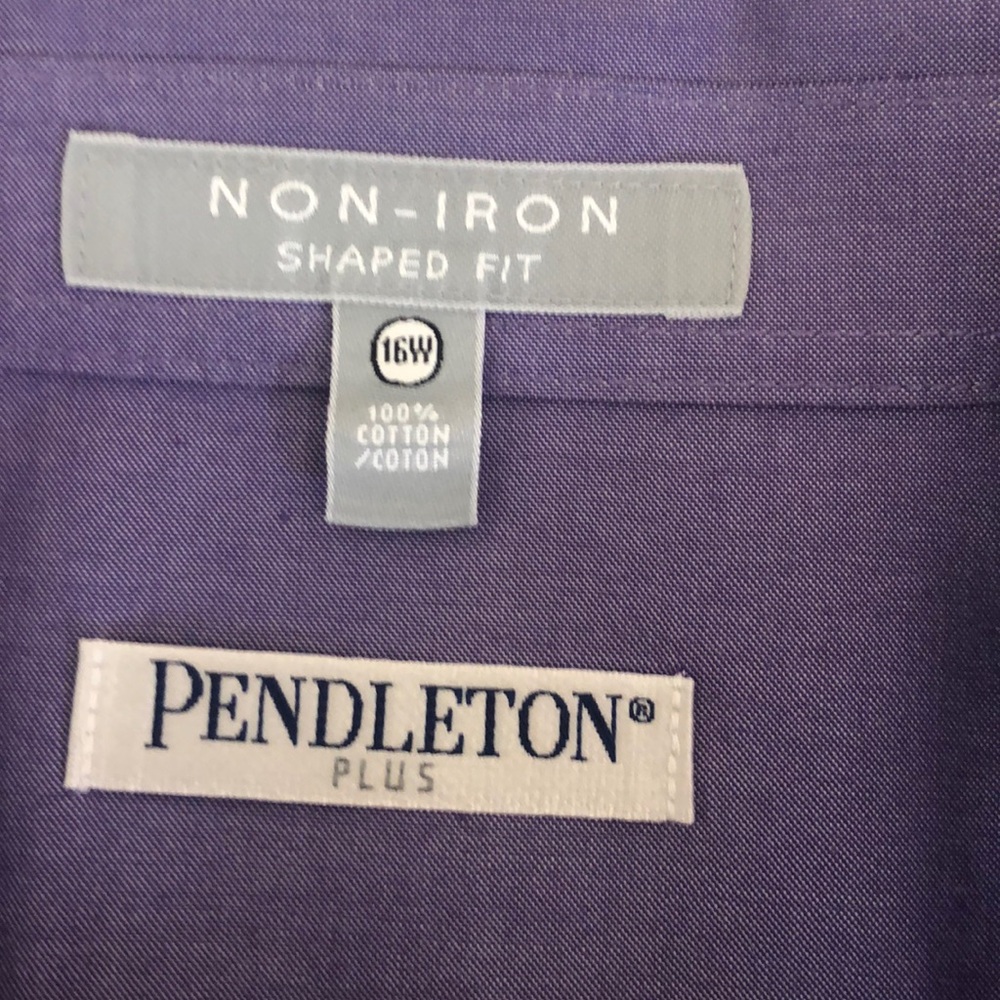 Pendleton Button Down Blouse - 16w Purple - image 4